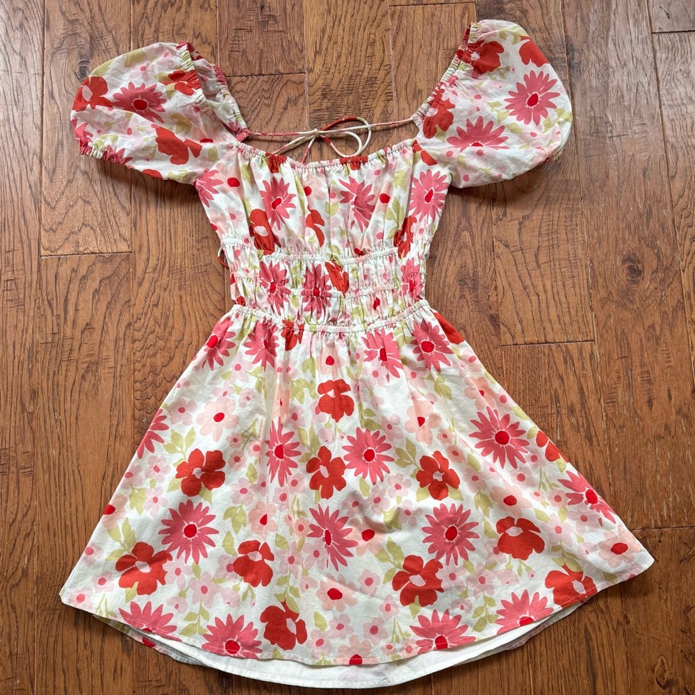 Sabo Skirt Darling Floral Mini Dress Womens Size S - Picture 3 of 11